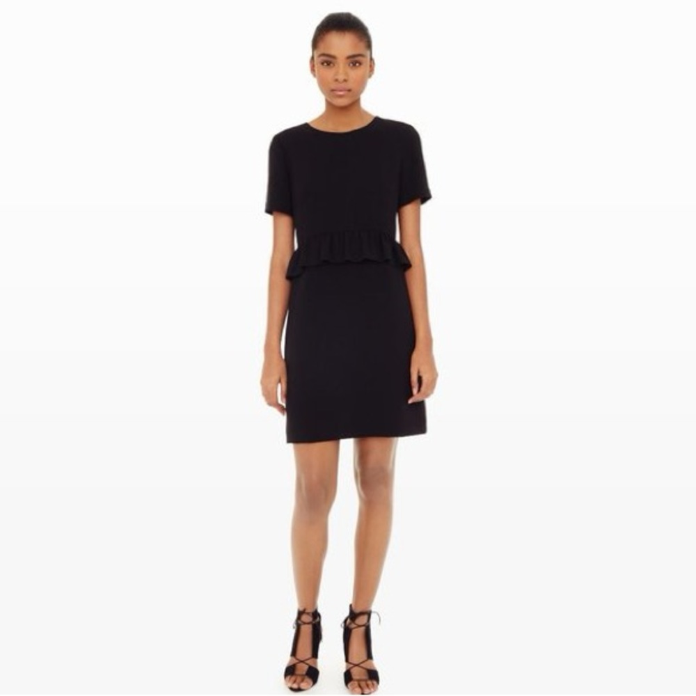 Club Monaco Black Peplum Bridgette Dress